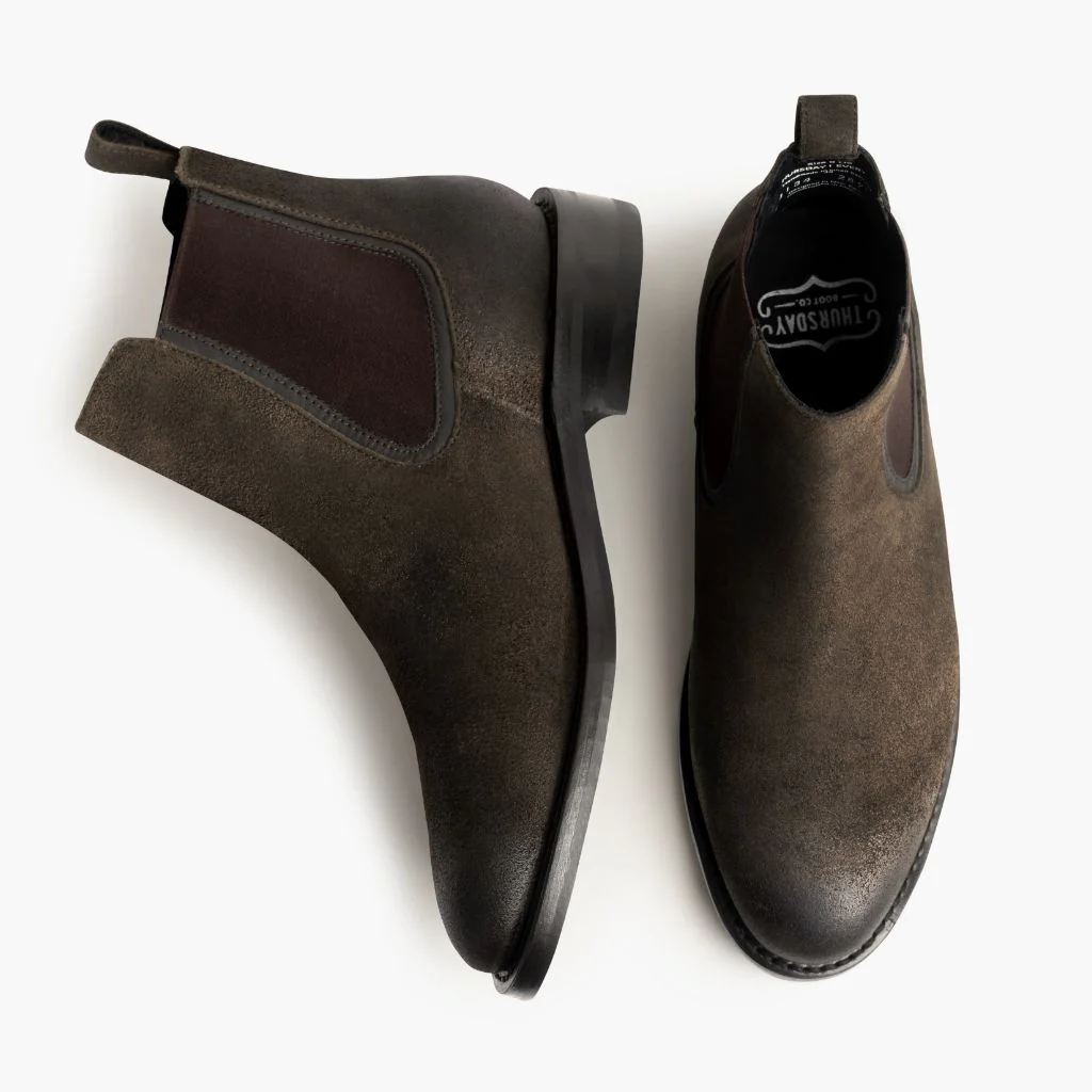 [S] Duke | Dark Olive Suede - Image 3