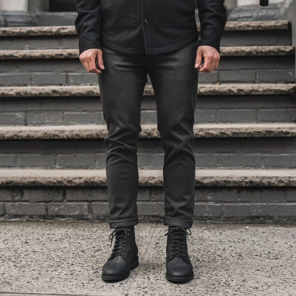 Kato Axe Slim Fit Chinos | Charcoal - Image 5